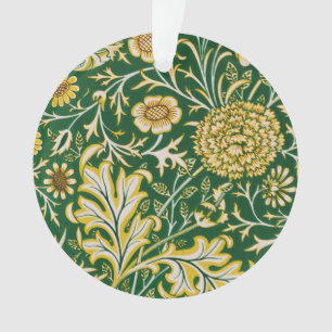Vintage William Morris Cherwell Grün Blumen Kunst Ornament