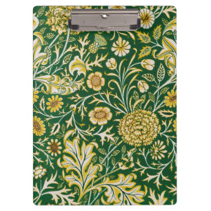 Vintage William Morris Cherwell Grün Floral Art Klemmbrett