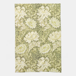 Vintage-William-Morris-Chrysanthemen-Muster Geschirrtuch