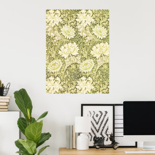 Vintage-William-Morris-Chrysanthemen-Muster Poster