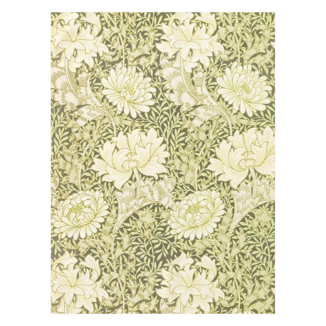 Vintage-William-Morris-Chrysanthemen-Muster Tischdecke (Vorderseite)