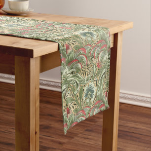 Vintage William Morris Corncockle Blume Großer Tischläufer