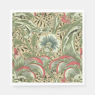 Vintage William Morris Corncockle Blume Serviette
