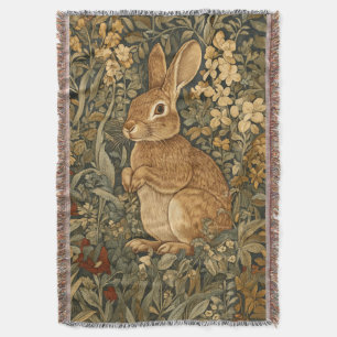 Vintage-William-Morris-Cottage-Core-Hase Decke