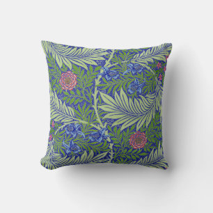 Vintage William Morris Farne und Blumen Kissen