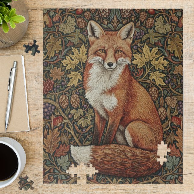 Vintage William Morris Fox Woodland Art Puzzle (Von Creator hochgeladen)