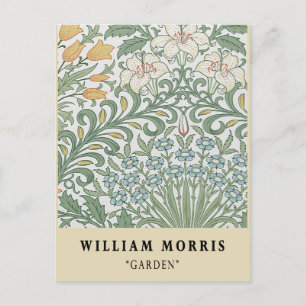 Vintage William Morris Garten Ausstellung Postkarte