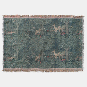 Vintage-William-Morris-Grünanlage-Waldtiere Decke