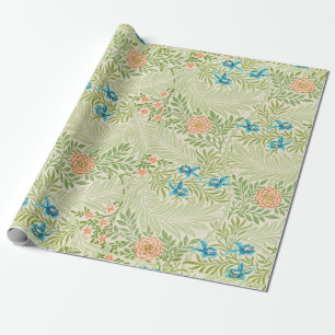 Vintage-William-Morris-Grünpflanzen-Blumen Geschenkpapier