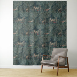 Vintage William Morris Grünwaldtiere Wandteppich