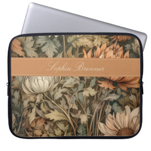 Vintage William Morris Herbstblumen Laptopschutzhülle