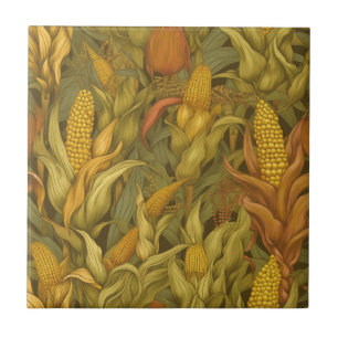 Vintage William Morris Herbstmais  Fliese