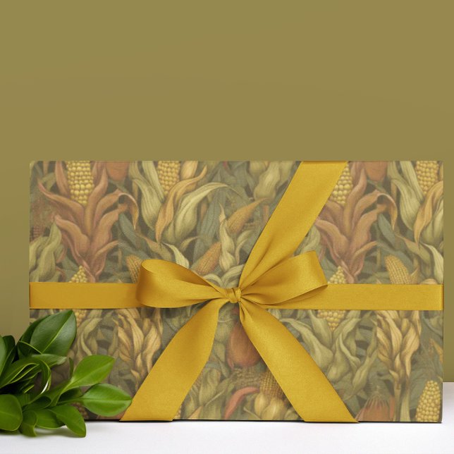 Vintage William Morris Herbstmais Geschenkpapier (William Morris Autumn Corn gift wrap)