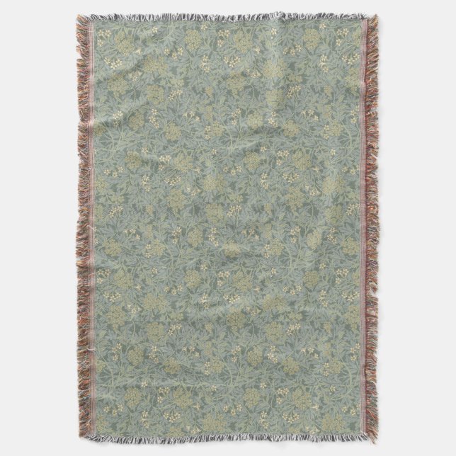 Vintage William Morris Jasmin Decke (Vorderseite Vertikal)