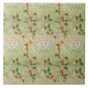 Vintage William Morris John Dearle Artischocke Fliese