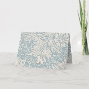 Vintage-William-Morris-Ringelblumen-Muster-Notizka Dankeskarte