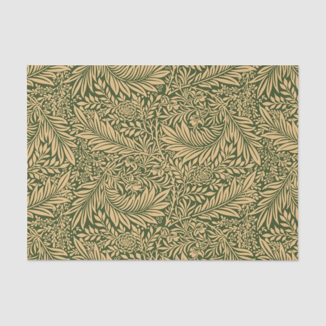 Vintage-William-Morris-Rittersporn-Muster Seidenpapier (Vorderseite)