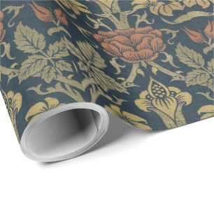Vintage William Morris Rose und Lilie Geschenkpapier
