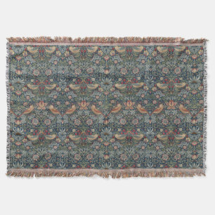Vintage William Morris Strawberry Thief Decke