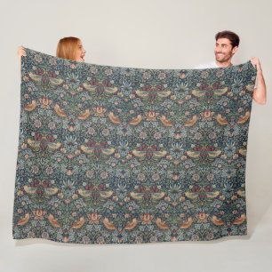 Vintage William Morris Strawberry Thief Fleecedecke