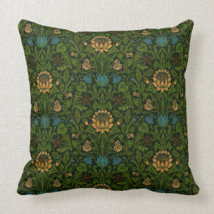 Vintage William Morris Veilchen und Akelei Kissen