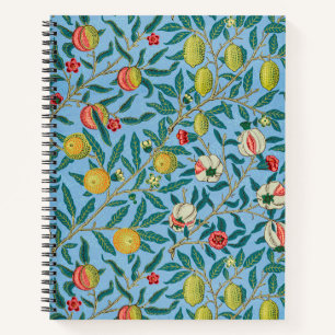 Vintage-William-Morris-Vier-Früchte-Muster Notizbuch