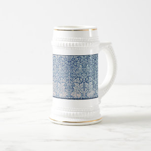 Vintage-William-Morris-Wald-Kaninchen-Vogel-Laub Bierglas