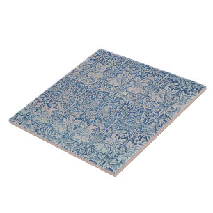 Vintage William Morris Waldkaninchen-Vogel-Laub  Fliese