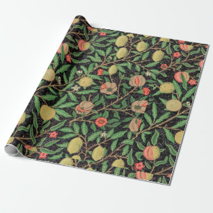 Vintage William-Morris-Zitrone Geschenkpapier