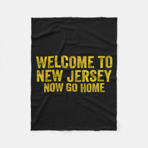 Vintage-Willkommen in New Jersey, jetzt geh nach H Fleecedecke