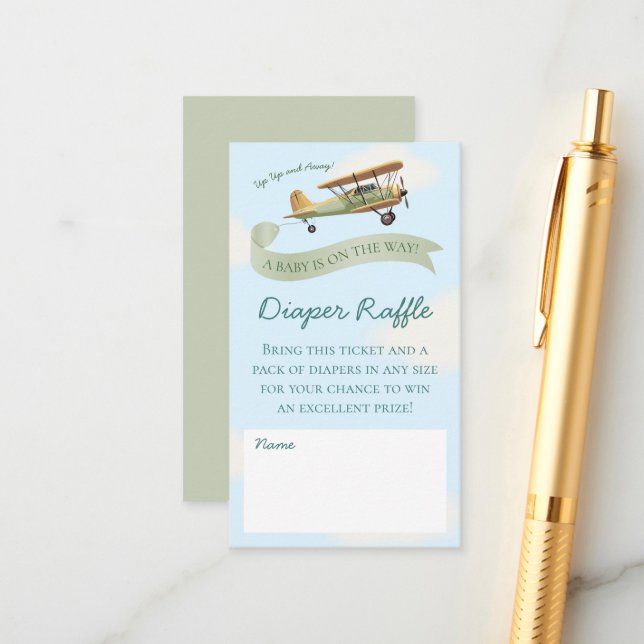 Vintage Windschutzscheibe für das Flugzeug Begleitkarte (Vorderseite/Rückseite Beispiel)