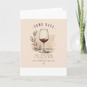 Vintage Wine Lover Red Wine Design Karte