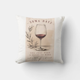 Vintage Wine Lover | Red Wine Design Kissen