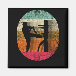 Vintage Wing Chun T-Shirt Kampfsport Magnet
