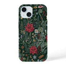 Vintage-Winter-Botanik-iPhone-Hülle