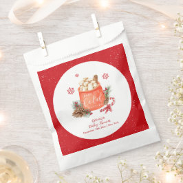 Vintage Winter Snowflake Festive Smore Baby Shower Geschenktütchen