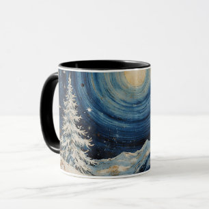 Vintage Winter Weihnachts Escape Tasse