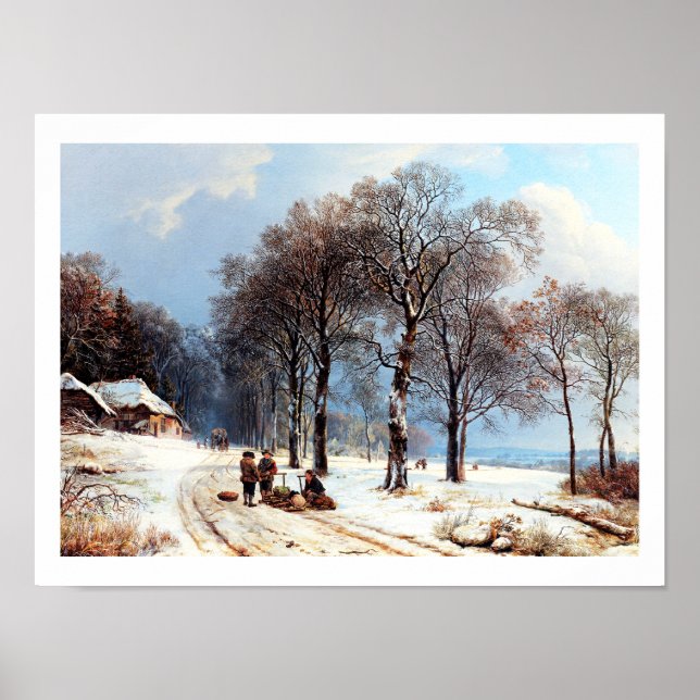 Vintage Winterbilder Poster (Vorne)