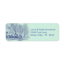 Vintage Winterlandschaft