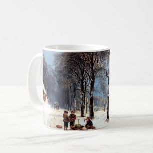 Vintage Winterlandschaft Weihnachtsgeschenk Kaffeetasse
