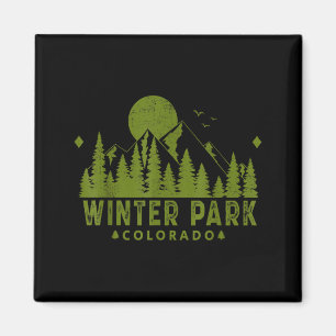 Vintage-Winterpark Colorado CO Skiberg Magnet