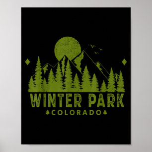 Vintage-Winterpark Colorado CO Skiberg Poster