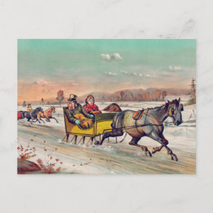 Vintage Winterpostkarte Postkarte