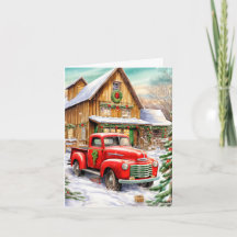 Vintage Wintertime Farmhouse Merry Christmas