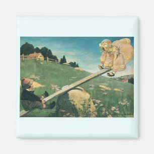 Vintage Wippe Margery Daw, Jessie Willcox Smith Magnet