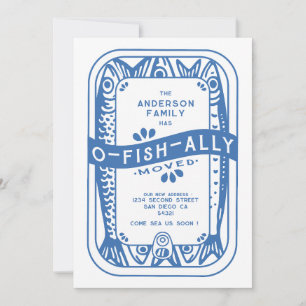 Vintage Wir sind O-Fish-Ally umgezogen Sea Sardine Ankündigung
