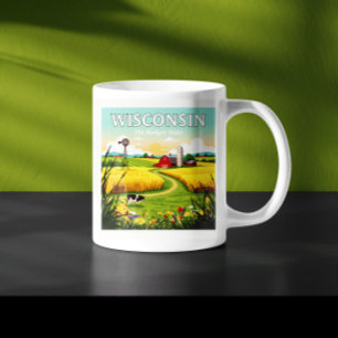 Vintage Wisconsin Kaffeetasse
