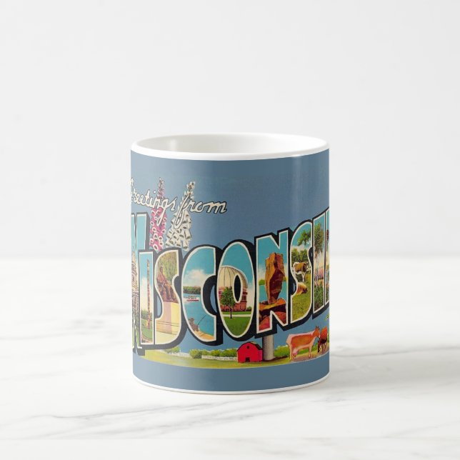 Vintage Wisconsin-Tasse Kaffeetasse (Mittel)