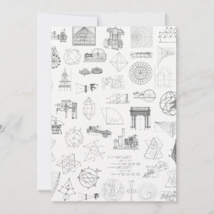 Vintage wissenschaftliche Illustrationen Schwarz-w Karte