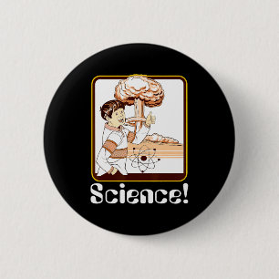 Vintage-Wissenschaftsgeschenk Lustige Atombombe Re Button